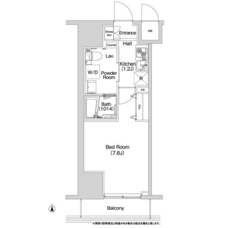 コンフォリア上野入谷の物件間取画像